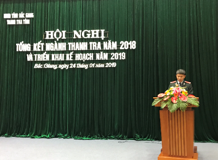 Ngành thanh tra tỉnh Bắc Giang tổ chức hội nghị tổng kết năm 2018 và triển khai nhiệm vụ năm 2019