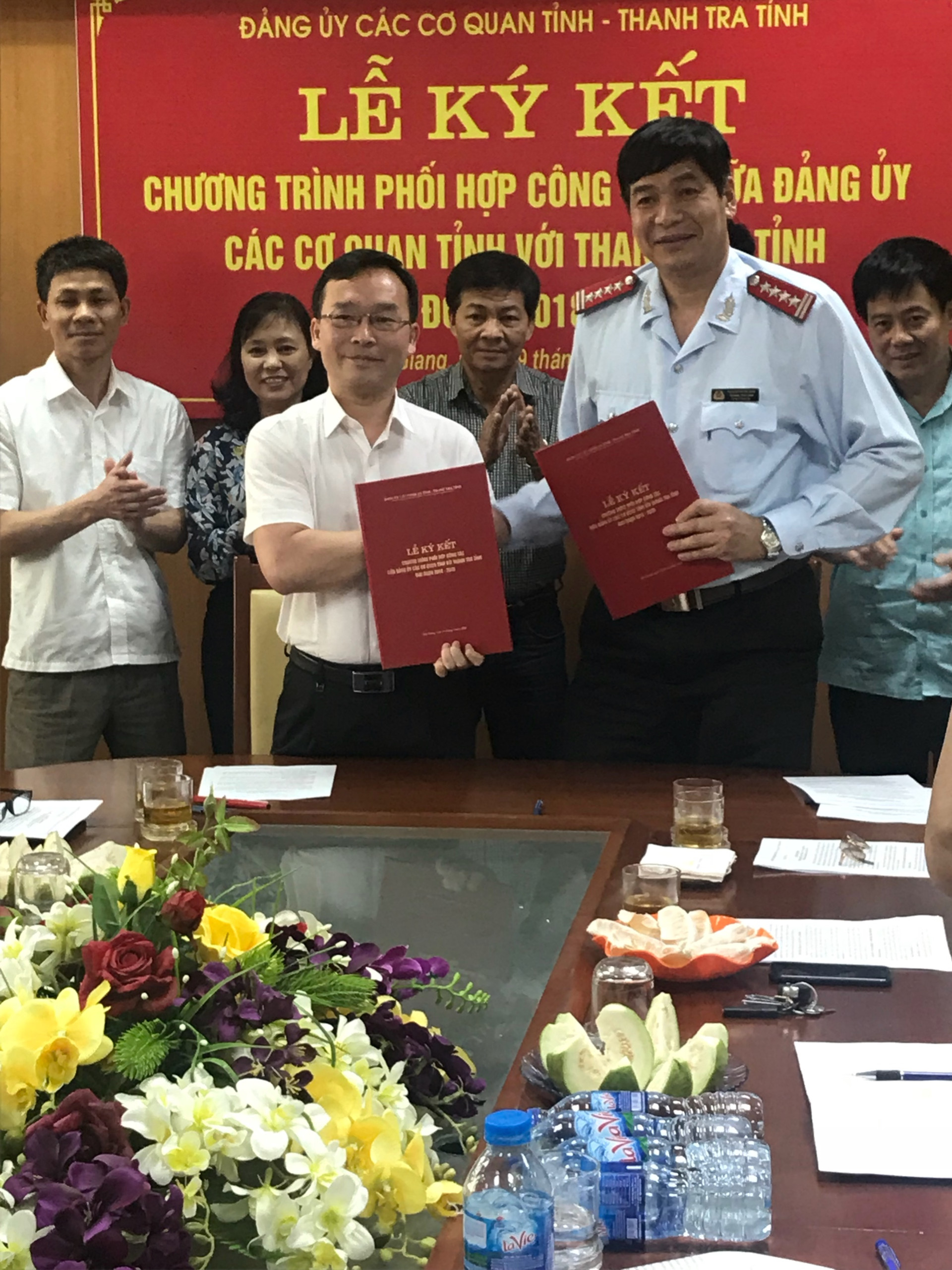 Thanh tra tỉnh ký Chương trình phối hợp công tác với Đảng ủy CCQ tỉnh